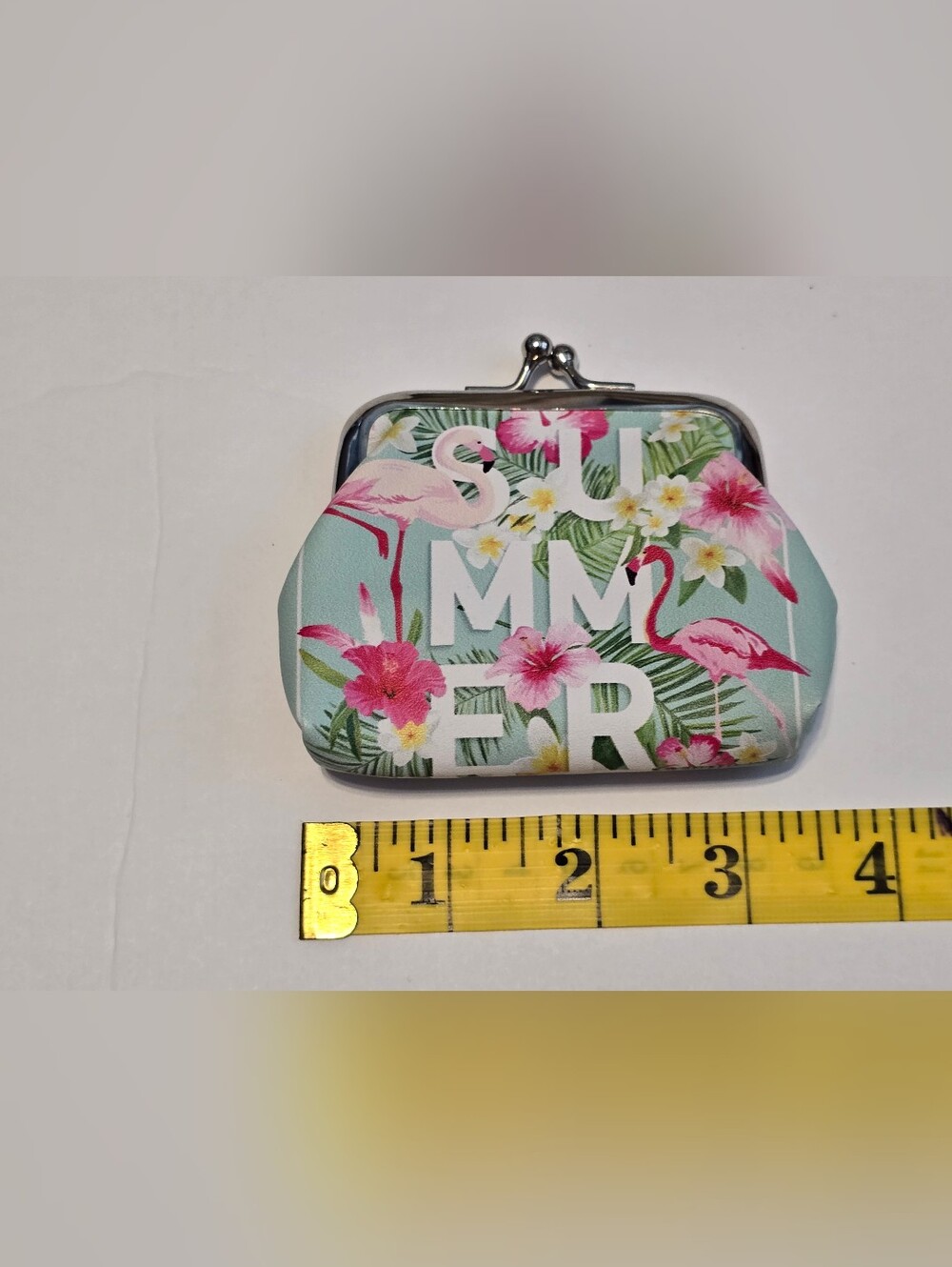 πΈBoutique Flamingo Coin Purse Lot 3pc Beach Summer Clasp Pouch Wallet π¦©ποΈ - Picture 4 of 4